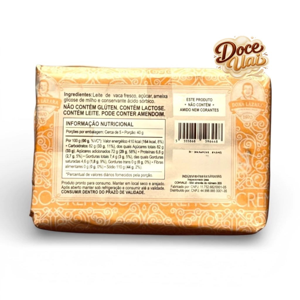 Bala de Doce de Leite com Ameixa - Dona Lázara