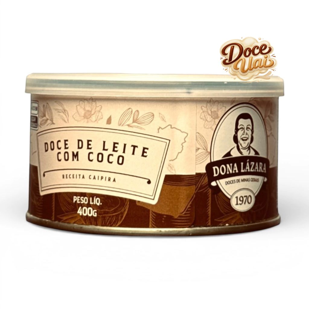 Lata Doce de Leite com coco - Dona Lázara